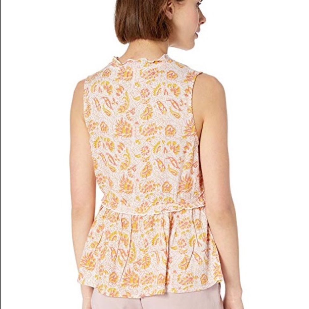 Lucky🍀Brand NWT szXS sleeveless ruffled top - Picture 6 of 9